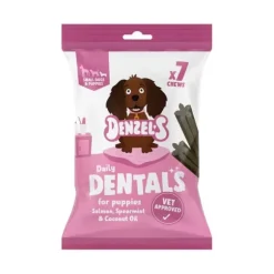 Denzel'S Denzel'S Daily Dentals Zalm, Munt En Kokosnoot (Small/Puppy)