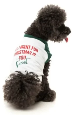 Fuzzyard Fuzzyard Xmas T-Shirt All I Want For Christmas Is Food