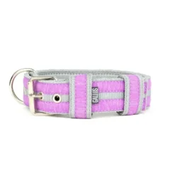 Gallus Gallus Halsband Grijs / Lila Glitter