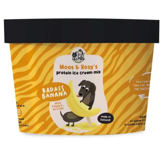I&I Pets I&I Pets - Moos & Rosy'S - Protein Ice Cream Mix - Banana & Peanutbutter