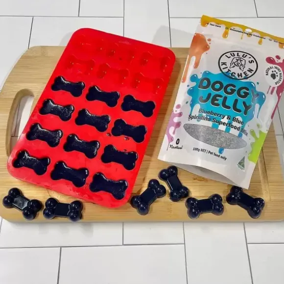 Rover Pet Products Lulu'S Kitchen Lulu'S Kitchen Superfood Jelly Blueberry & Blue Spirulina