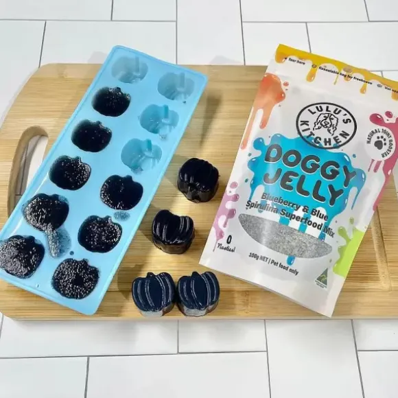 Rover Pet Products Lulu'S Kitchen Lulu'S Kitchen Superfood Jelly Blueberry & Blue Spirulina