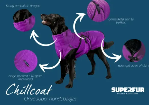Superfur Superfur Chillcoat Hondenbadjas