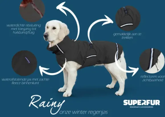 Superfur Superfur Rainy Hondenjas